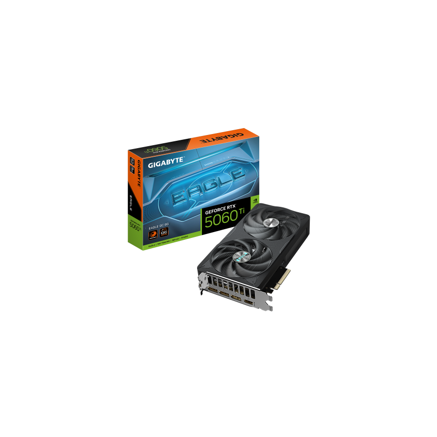 27856-GIGABYTE GeForce RTX 5060 Ti EAGLE OC 8G Tarjeta Grafica - 8 GB GDDR7, 128 bits, PCI-E 5.0, 2617 MHz Frecuencia de 27856-GIGABYTE GeForce RTX 5060 Ti EAGLE OC 8G Tarjeta Grafica - 8 GB GDDR7, 128 bits, PCI-E 5.0, 2617 MHz Frecuencia de