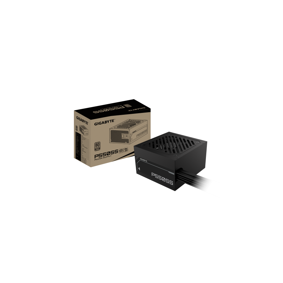 27887-GIGABYTE P550SS Fuente de Alimentacion - PCIe 5.0, 80 PLUS Silver, Ventilador de 120 mm, Compatible con ATX 3.0, E