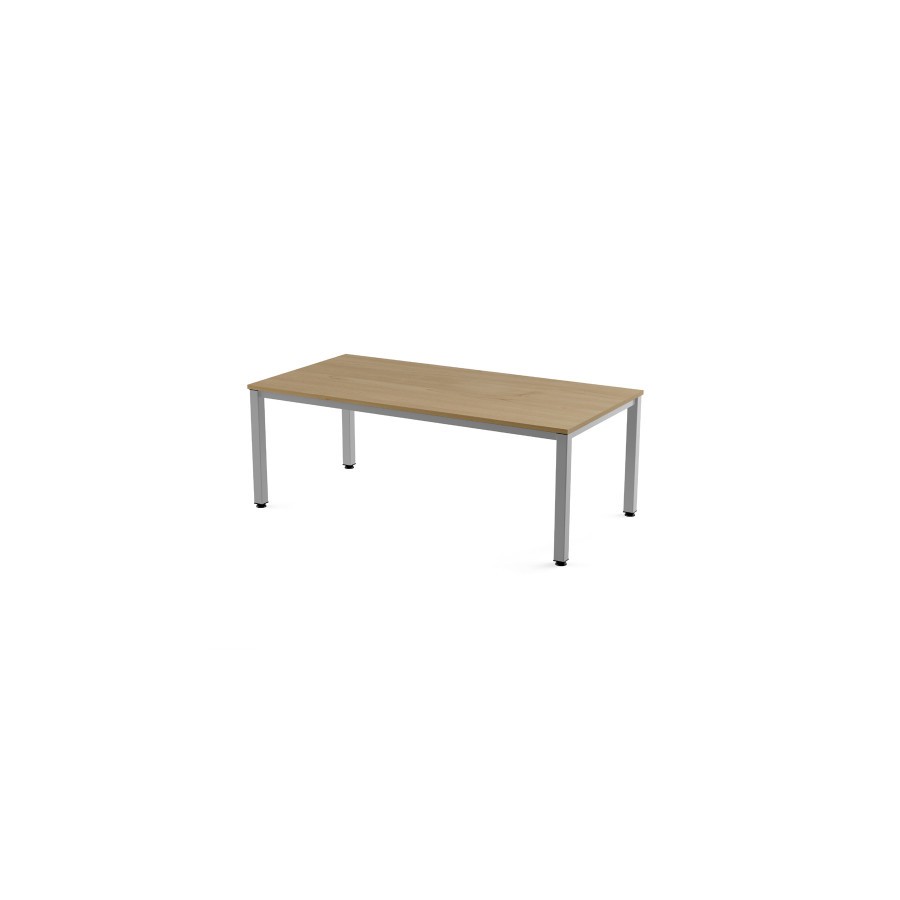2789-MESA DE OFICINA SERIE EXECUTIVE 200X100 GRIS / ROBLE ROCADA 2005AD08