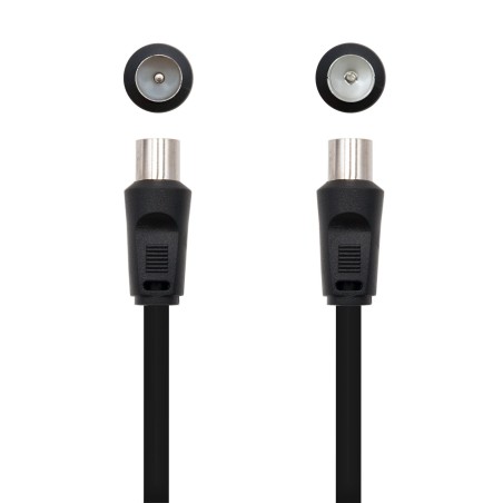27897-NANOCABLE CABLE ANTENA TV 75 OHM, M-H, 1.8 M (10.26.0202)