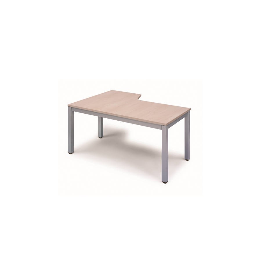 2810-MESA DE OFICINA SERIE EXECUTIVE FORMA L DERECHA 160X120 GRIS / HAYA ROCADA 2051AD01