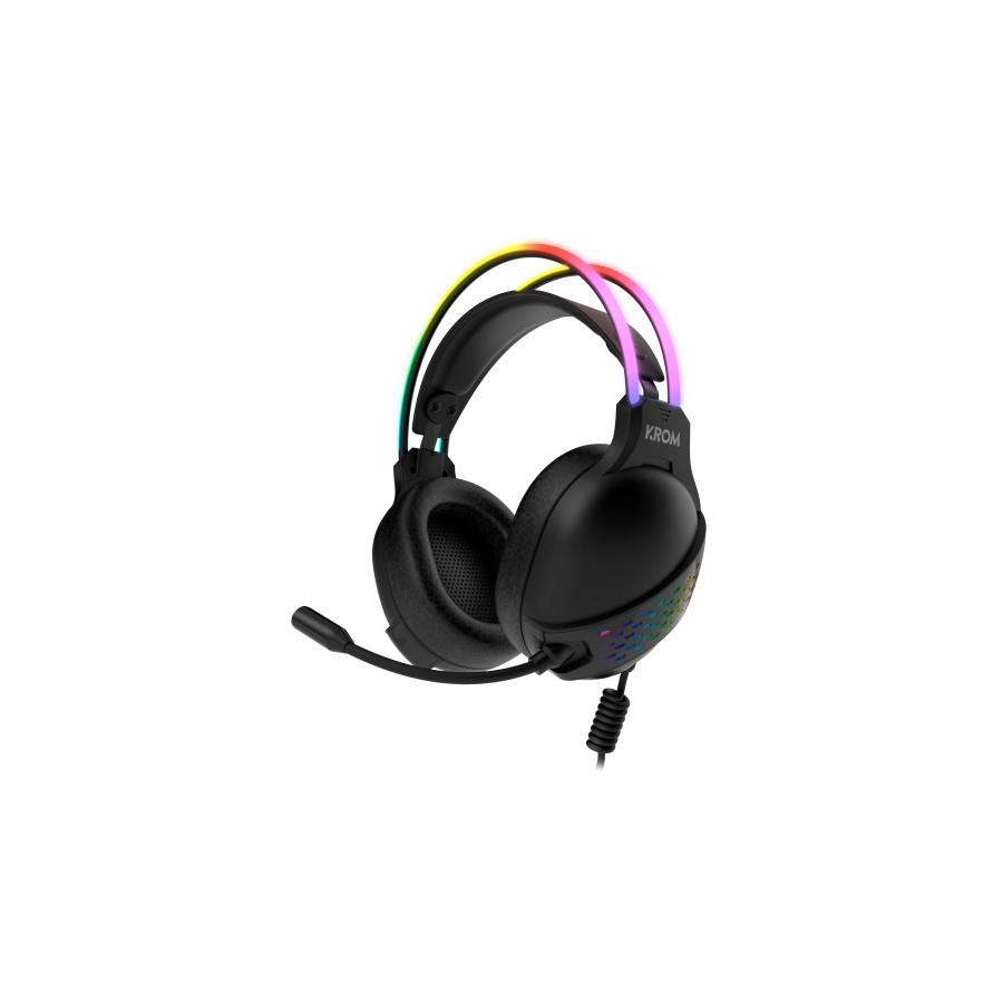 28119-Krom Klaim Auriculares Diadema USB tipo A Negro 28119-Krom Klaim Auriculares Diadema USB tipo A Negro