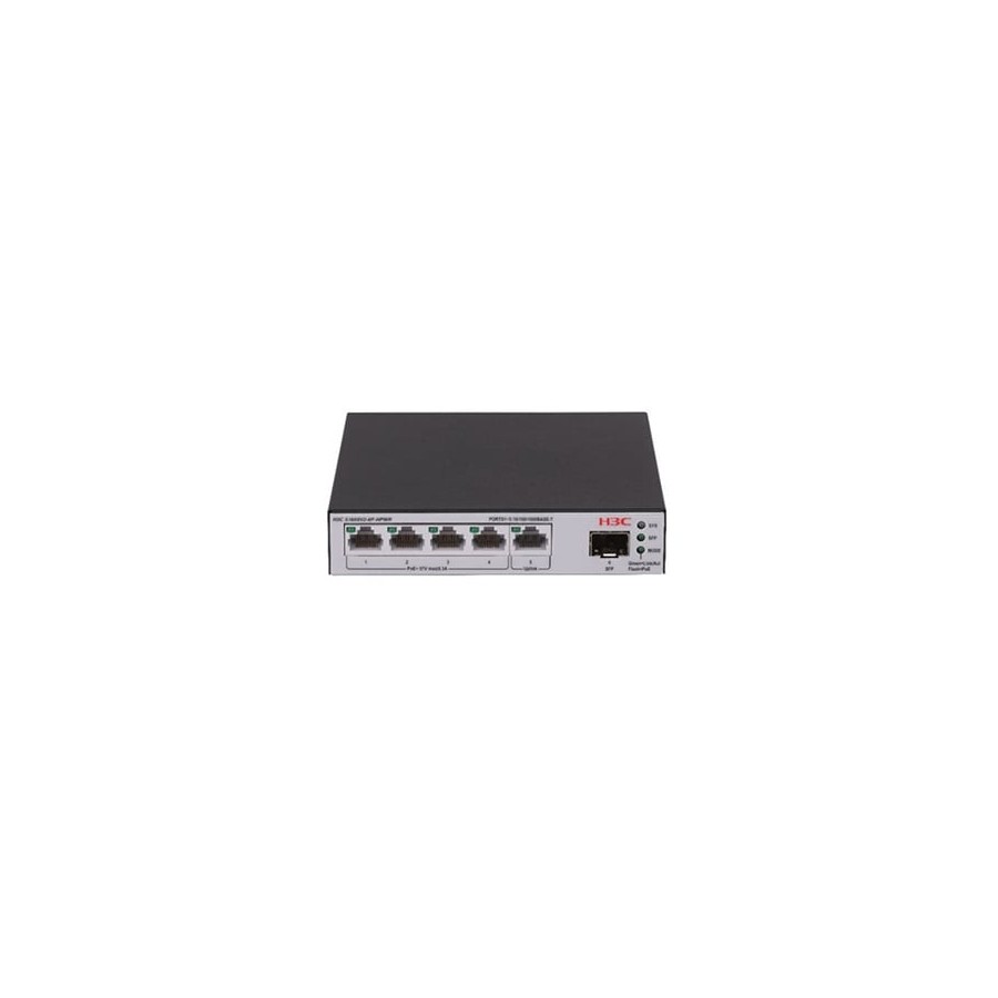 28196-H3C LS-1600V2-6P-HPWR-GL switch Gestionado L2 Gigabit Ethernet (10/100/1000) Energia sobre Ethernet (PoE) Gris, Ne 28196-H3C LS-1600V2-6P-HPWR-GL switch Gestionado L2 Gigabit Ethernet (10/100/1000) Energia sobre Ethernet (PoE) Gris, Ne