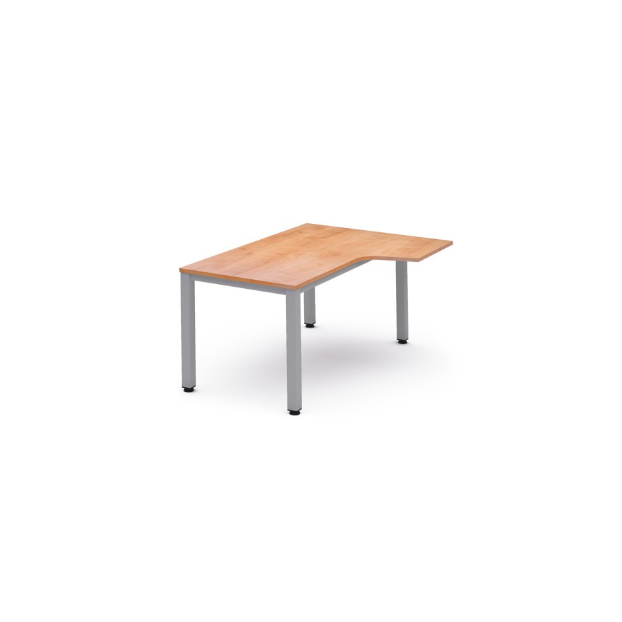2821-MESA DE OFICINA SERIE EXECUTIVE FORMA L DERECHA 180X120 GRIS / ROBLE ROCADA 2052AD08