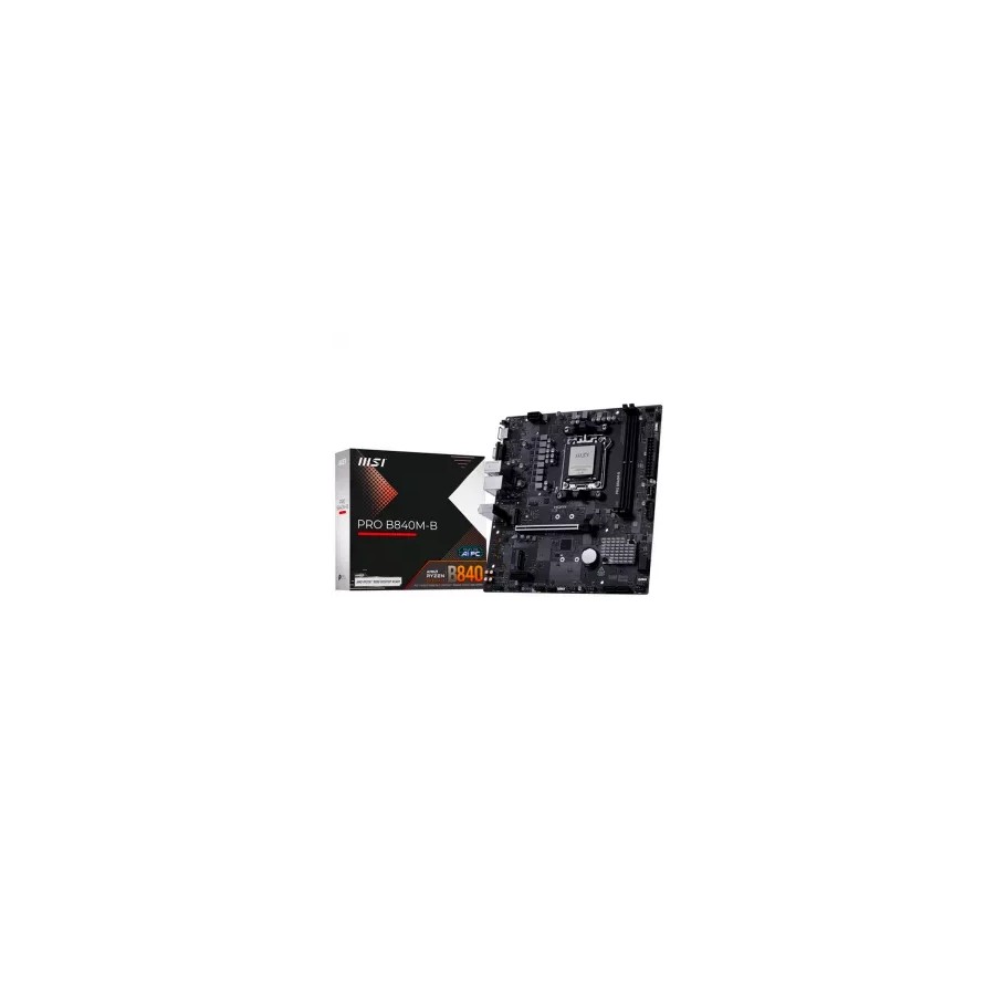 28283-PLACA MSI PRO B840M-B,AMD,AM5,B840,4DDR5,256GB,1HDMI,4SATA3+2M.2,GBLAN,4USB3.2,MATX 28283-PLACA MSI PRO B840M-B,AMD,AM5,B840,4DDR5,256GB,1HDMI,4SATA3+2M.2,GBLAN,4USB3.2,MATX
