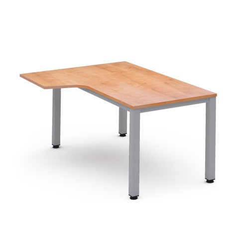 2829-MESA DE OFICINA SERIE EXECUTIVE FORMA L IZQUIERDA 160X120 GRIS / ROBLE ROCADA 2053AD08