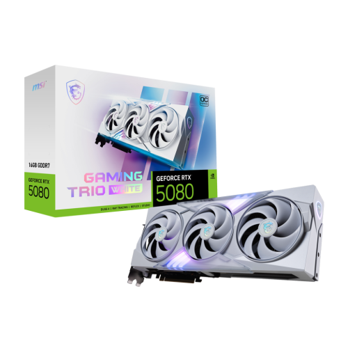 28411-MSI GAMING GEFORCE RTX 5080 16G TRIO OC WHITE tarjeta grafica NVIDIA 16 GB GDDR7