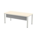 2846-FALDON METALICO GRIS PARA MESA DE OFICINA SERIE EXECUTIVE, BLANCA Y TOTAL 180CM. ROCADA 2941