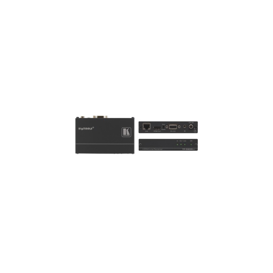 28513-Kramer Electronics TP-580RXR extensor audio/video Receptor AV Negro 28513-Kramer Electronics TP-580RXR extensor audio/video Receptor AV Negro