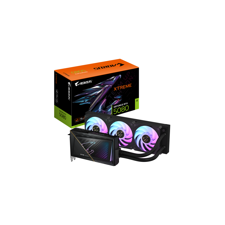 28578-GIGABYTE AORUS GeForce RTX 5080 XTREME WATERFORCE 16G Tarjeta Grafica - 16GB GDDR7, 256 bits, PCI-E 5.0, 2805MHz C 28578-GIGABYTE AORUS GeForce RTX 5080 XTREME WATERFORCE 16G Tarjeta Grafica - 16GB GDDR7, 256 bits, PCI-E 5.0, 2805MHz C