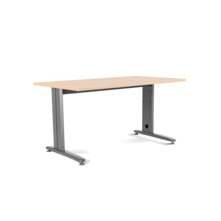 2858-MESA DE OFICINA SERIE METAL 160X80 GRIS / HAYA ROCADA 2002AC01