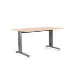 2858-MESA DE OFICINA SERIE METAL 160X80 GRIS / HAYA ROCADA 2002AC01