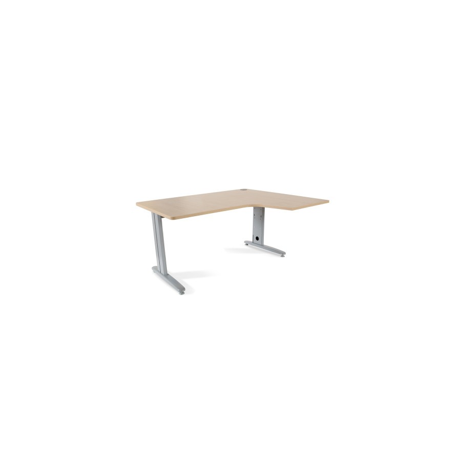 2874-MESA DE OFICINA SERIE METAL FORMA L DERECHA 160X120 GRIS / HAYA ROCADA 2051AC01 2874-MESA DE OFICINA SERIE METAL FORMA L DERECHA 160X120 GRIS / HAYA ROCADA 2051AC01