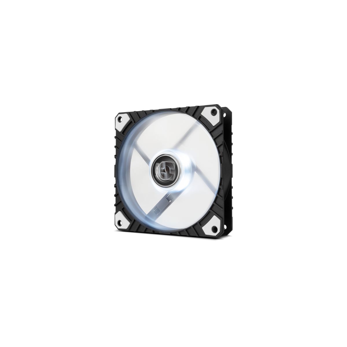 NOX H Fan Pro LED WHITE Ventilador 12 cm Negro Blanco 1 piezas