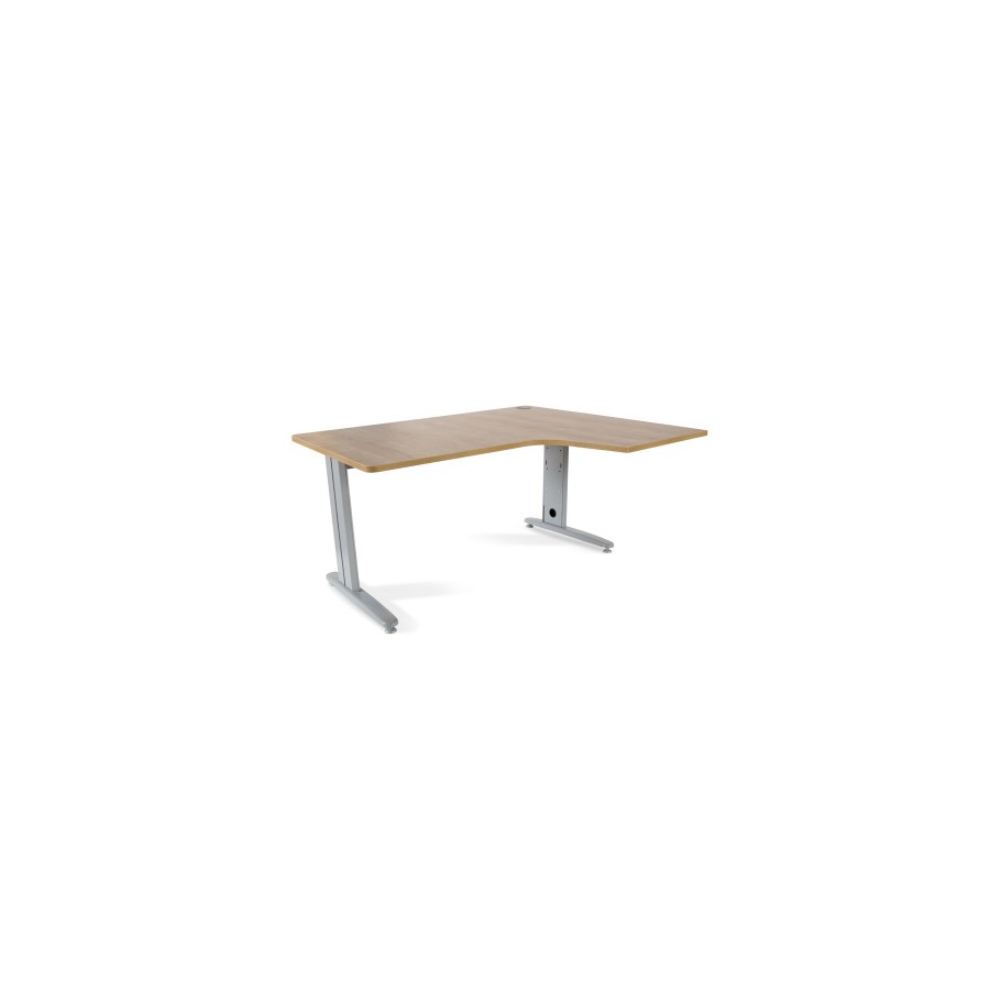 2877-MESA DE OFICINA SERIE METAL FORMA L DERECHA 160X120 GRIS / ROBLE ROCADA 2051AC08 2877-MESA DE OFICINA SERIE METAL FORMA L DERECHA 160X120 GRIS / ROBLE ROCADA 2051AC08