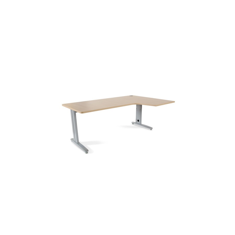 2878-MESA DE OFICINA SERIE METAL FORMA L DERECHA 180X120 GRIS / HAYA ROCADA 2052AC01 2878-MESA DE OFICINA SERIE METAL FORMA L DERECHA 180X120 GRIS / HAYA ROCADA 2052AC01