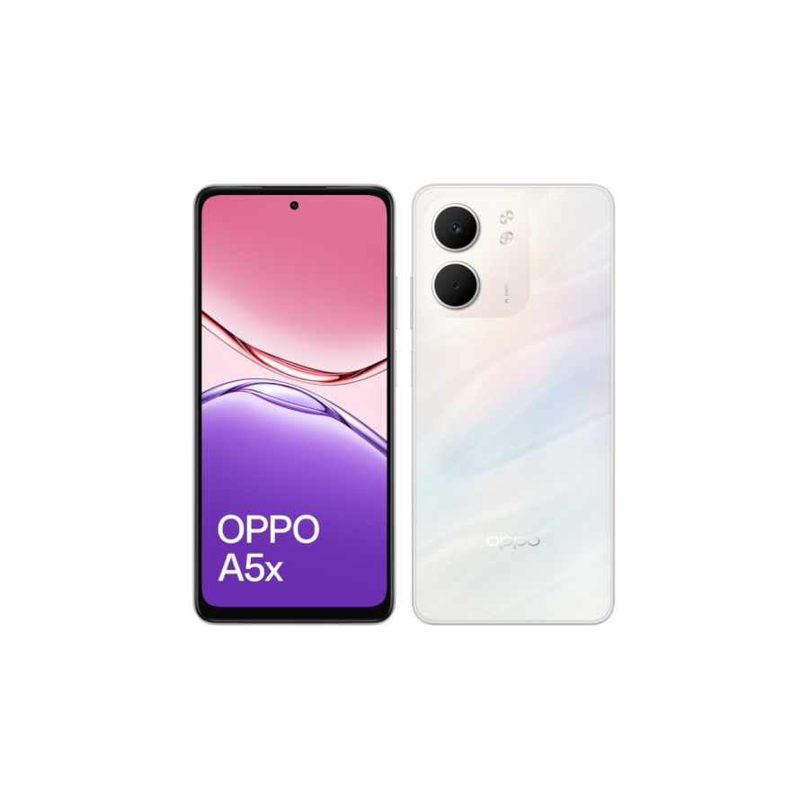 28800-OPPO A5x 16,9 cm (6.67") SIM doble 4G USB Tipo C 4 GB 128 GB 6000 mAh Blanco 28800-OPPO A5x 16,9 cm (6.67") SIM doble 4G USB Tipo C 4 GB 128 GB 6000 mAh Blanco