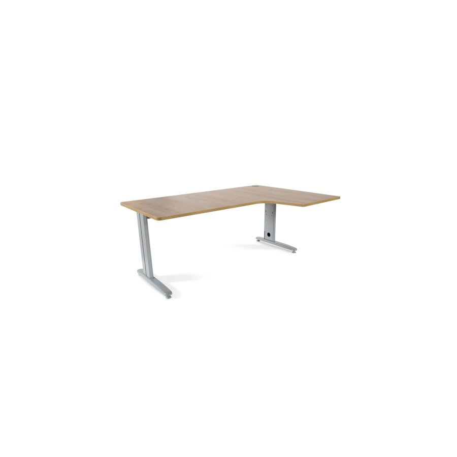 2881-MESA DE OFICINA SERIE METAL FORMA L DERECHA 180X120 GRIS / ROBLE ROCADA 2052AC08 2881-MESA DE OFICINA SERIE METAL FORMA L DERECHA 180X120 GRIS / ROBLE ROCADA 2052AC08