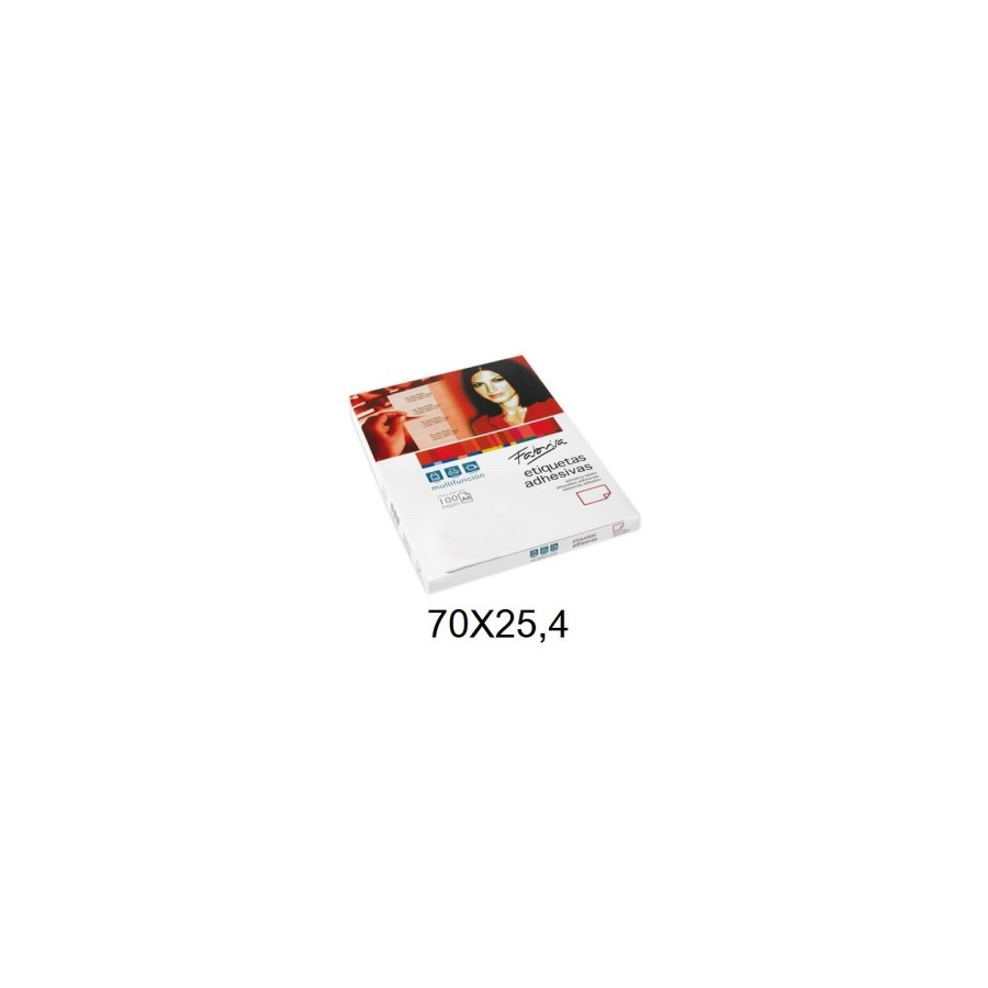 28827-CAJA 100 HOJAS ETIQUETAS ADHESIVAS ILC BLANCA 70X25,4 FABRISA 15299 28827-CAJA 100 HOJAS ETIQUETAS ADHESIVAS ILC BLANCA 70X25,4 FABRISA 15299