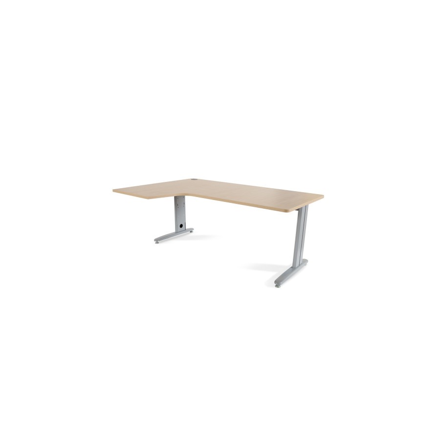 2886-MESA DE OFICINA SERIE METAL FORMA L IZQUIERDA 180X120 GRIS / HAYA ROCADA 2054AC01 2886-MESA DE OFICINA SERIE METAL FORMA L IZQUIERDA 180X120 GRIS / HAYA ROCADA 2054AC01
