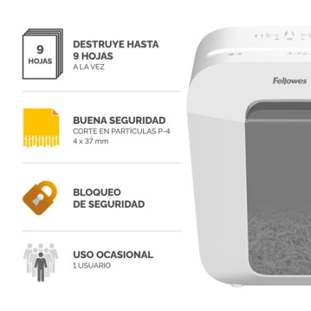 28872-DESTRUCTORA LX50 BLANCA FELLOWES 100110064