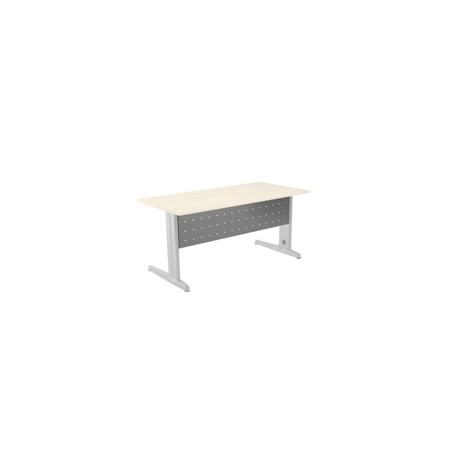 2891-FALDON METALICO GRIS PARA MESA DE OFICINA SERIE METAL MEDIDA 140 CM. ROCADA 2935