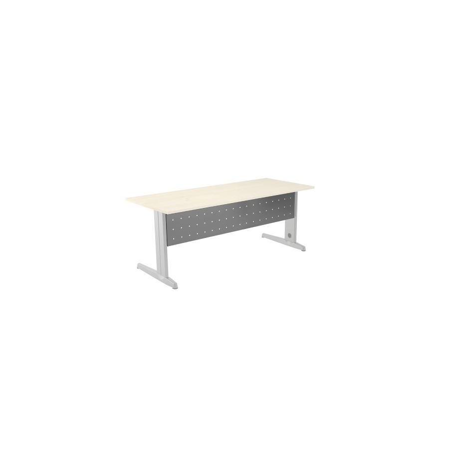2892-FALDON METALICO GRIS PARA MESA DE OFICINA SERIE METAL MEDIDA 160 CM. ROCADA 2936