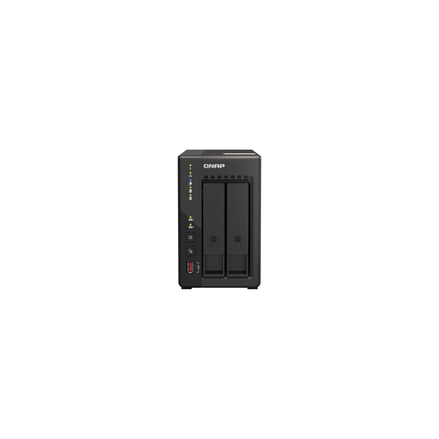 28925-QNAP QVP-21C servidor de almacenamiento Torre IntelR CeleronR J6412 8 GB DDR4 0 TB QVR Pro Negro