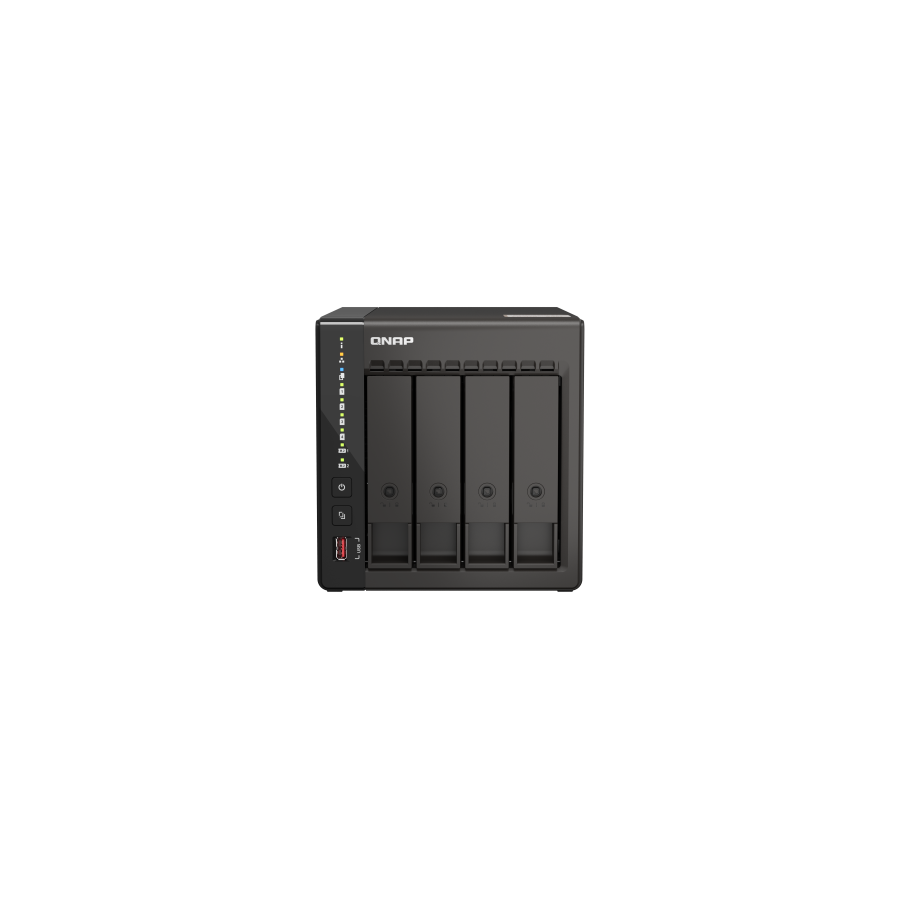 28927-QNAP QVP-41C servidor de almacenamiento NAS Torre IntelR CeleronR J6412 8 GB DDR4 0 TB Negro