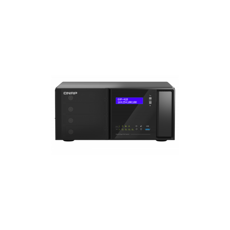 28929-QNAP QVP-41B-8G-P Grabadore de video en red (NVR) Negro