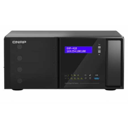 28929-QNAP QVP-41B-8G-P Grabadore de video en red (NVR) Negro