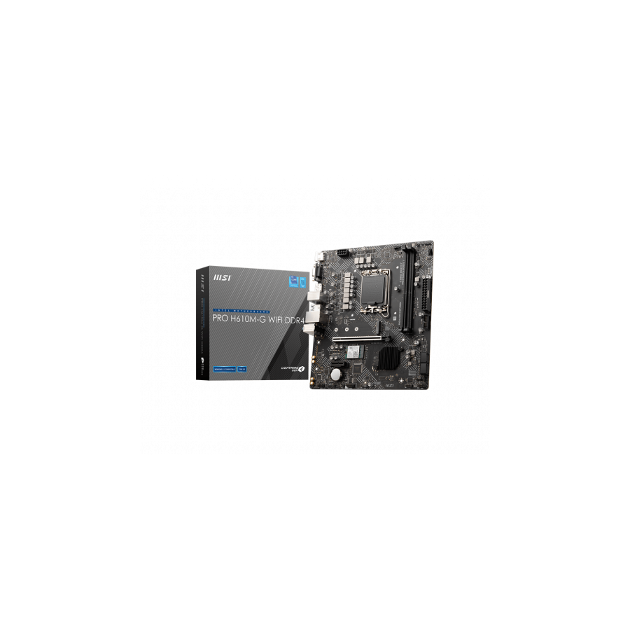 28989-MSI PRO H610M-G WIFI DDR4 placa base Intel H610 LGA 1700 micro ATX 28989-MSI PRO H610M-G WIFI DDR4 placa base Intel H610 LGA 1700 micro ATX