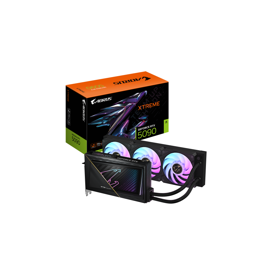 29098-GIGABYTE AORUS GeForce RTX 5090 XTREME WATERFORCE 32G Tarjeta Grafica - 32 GB GDDR7, 512 bits, PCI-E 5.0, 2655 MHz 29098-GIGABYTE AORUS GeForce RTX 5090 XTREME WATERFORCE 32G Tarjeta Grafica - 32 GB GDDR7, 512 bits, PCI-E 5.0, 2655 MHz