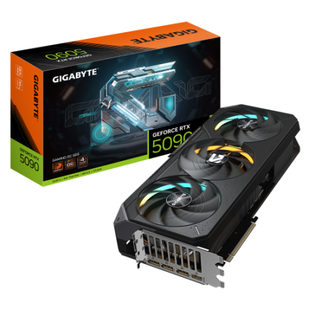 29168-GIGABYTE GeForce RTX 5090 GAMING OC 32G Tarjeta Grafica - 32GB GDDR7, 512 bits, PCI-E 5.0, 2550MHz Core Clock, 3 x