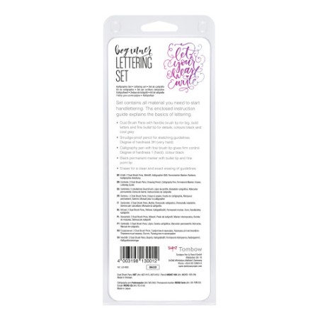29279-SET LETTERING DE CALIGRAFIA MODELO BEGINNER TOMBOW LS-BEG