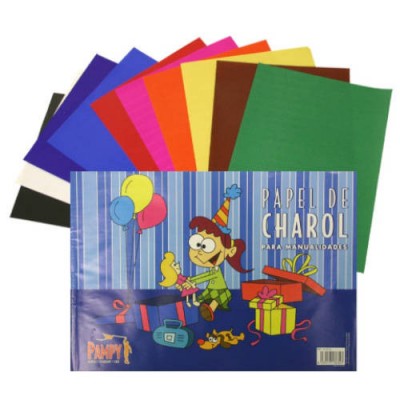 CUADERNO DE PAPEL CHAROL 10 HOJAS COLORES 33 X 23 CM BISMARK 313634