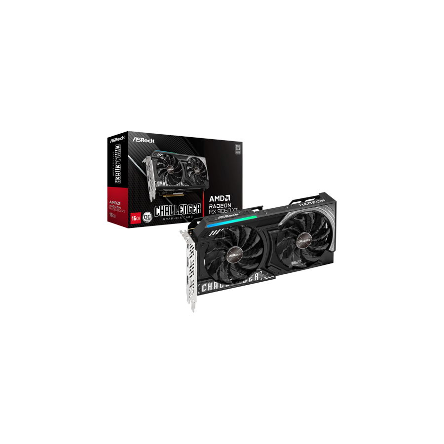 29319-Asrock AMD Radeon RX 9060 XT Challenger 16GB OC GDDR6 29319-Asrock AMD Radeon RX 9060 XT Challenger 16GB OC GDDR6