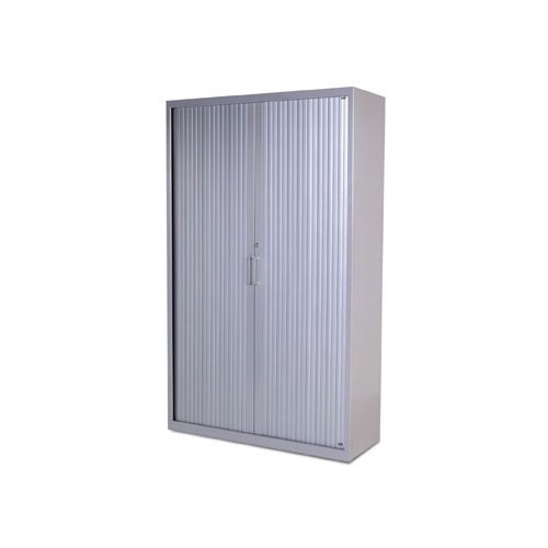 2942-ARMARIO METALICO PERSIANA 198X120X45 INCLUYE 4 BALDAS. COLOR GRIS. MEDIDA 120X198X45CM (LAXALXPR) ROCADA 1502AC00