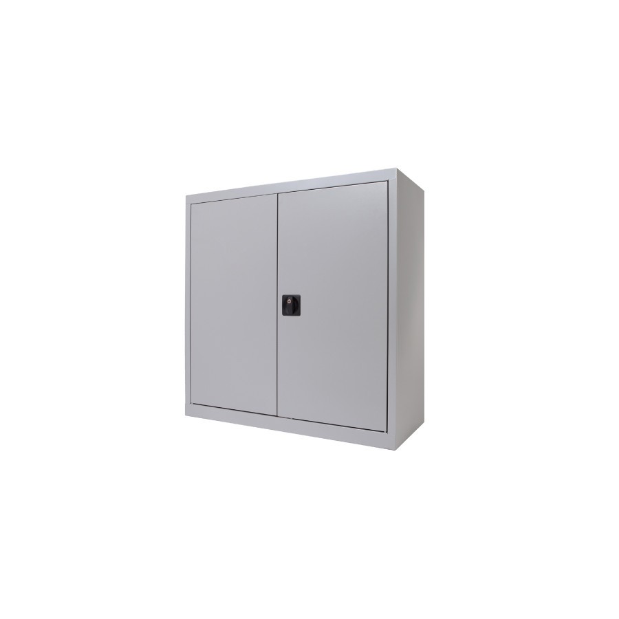 2948-ARMARIO METALICO PUERTAS BATIENTES 70X80X45 CM. ESTANTE INCLUIDO INCLUYE 1 BALDA. COLOR GRIS. MEDIDA 80X70X45CM (LA