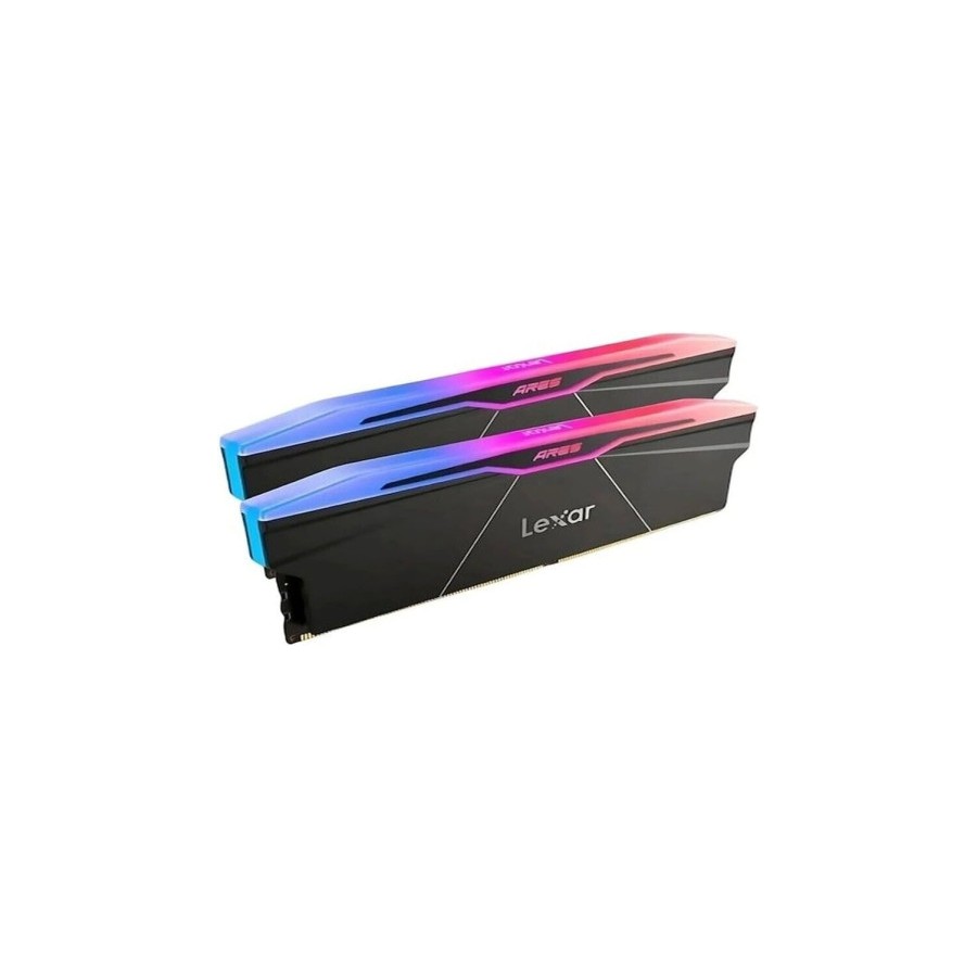 29707-LEXAR MEMORIA ARES 2.0 16 GB DDR5 6000 CL28 1.35V MEMORY WITH HEATSINK AND RGB LIGHTING,DUAL PACK, BLACK COLOR 29707-LEXAR MEMORIA ARES 2.0 16 GB DDR5 6000 CL28 1.35V MEMORY WITH HEATSINK AND RGB LIGHTING,DUAL PACK, BLACK COLOR