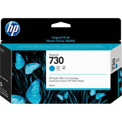 HP Cartucho de tinta DesignJet 730 cian de 130 ml