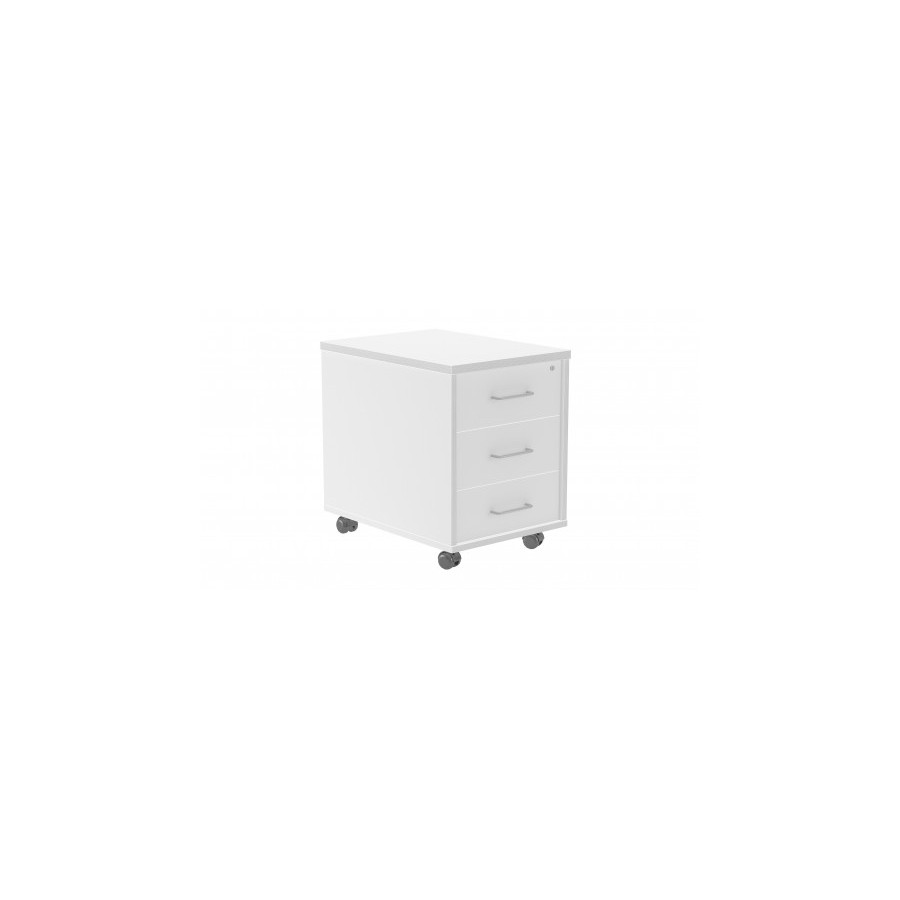 3010-CAJONERA BUCK MOVIL 3 CAJONES. COLOR: ESTRUCTURA BLANCA / FRONTAL BLANCO ROCADA 4003AW04V24