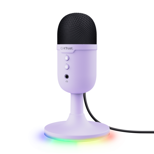 30167-Trust GXT 234P Yunix Purpura Microfono de superficie para mesa