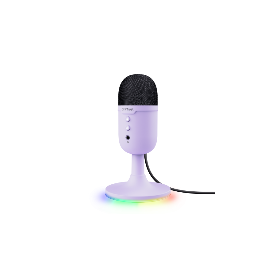 30167-Trust GXT 234P Yunix Purpura Microfono de superficie para mesa