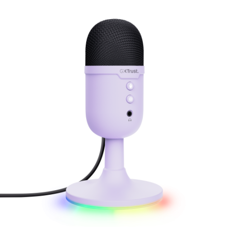 30168-Trust GXT 234P Yunix Purpura Microfono de superficie para mesa