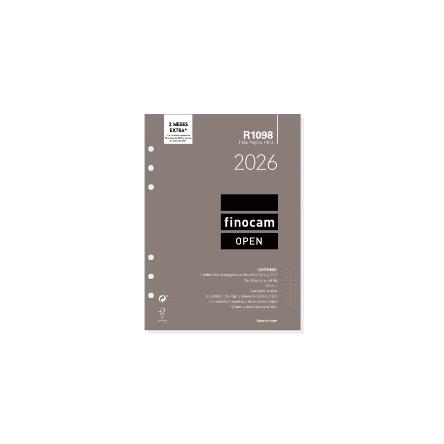 30372-RECAMBIO ANUAL 2026 R1098 OPEN1000 155X215MM DIA PAGINA FINOCAM 711680026 30372-RECAMBIO ANUAL 2026 R1098 OPEN1000 155X215MM DIA PAGINA FINOCAM 711680026