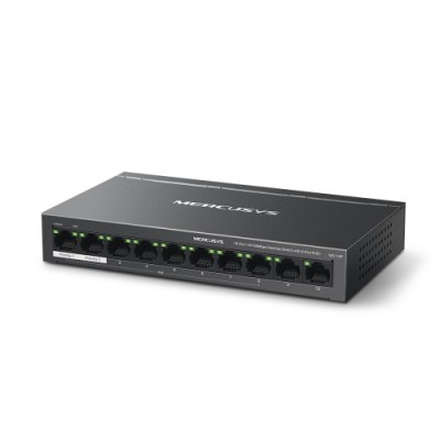 Mercusys MS110P switch Gestionado Fast Ethernet 10 100 Energia sobre Ethernet PoE Negro