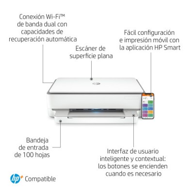 HP ENVY 6020e Inyeccion de tinta termica A4 4800 x 1200 DPI 7 ppm Wifi