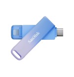 30703-SanDisk Creator Phone Drive unidad flash USB 256 GB USB Type-C / Lightning 3.2 Gen 1 (3.1 Gen 1) Azul, Lila