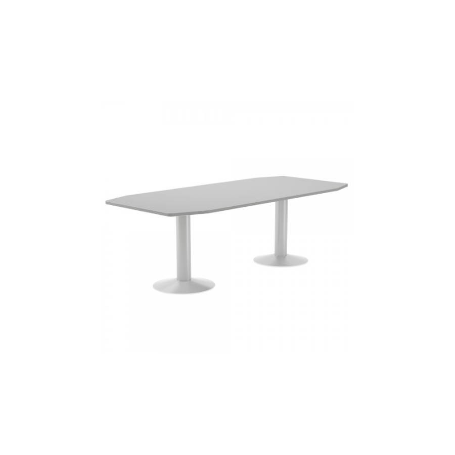 3100-MESA DE REUNIONES 220X100X72CM. COLOR: PATA METALICA BLANCA / TABLERO GRIS ROCADA 3003ATW02 3100-MESA DE REUNIONES 220X100X72CM. COLOR: PATA METALICA BLANCA / TABLERO GRIS ROCADA 3003ATW02